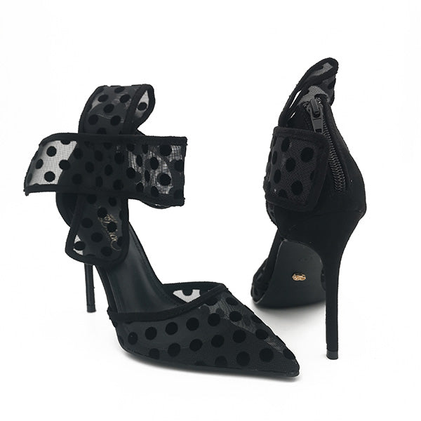 High Heel Court With Bow - 1145