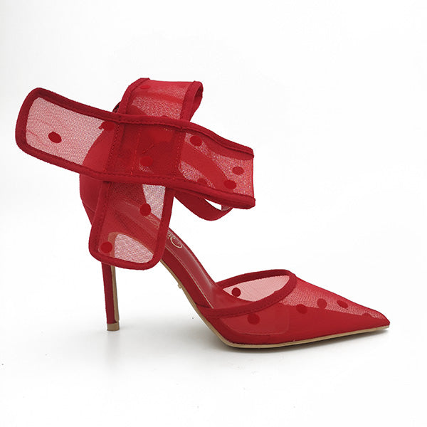 High Heel Court With Bow - 1145