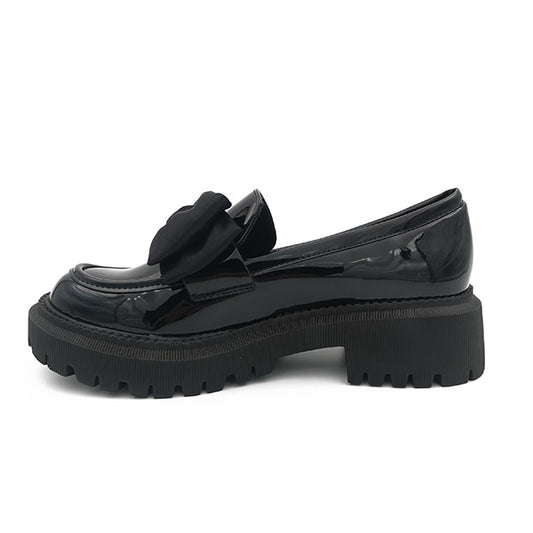 Patent Loafer with Large Bow - 1147