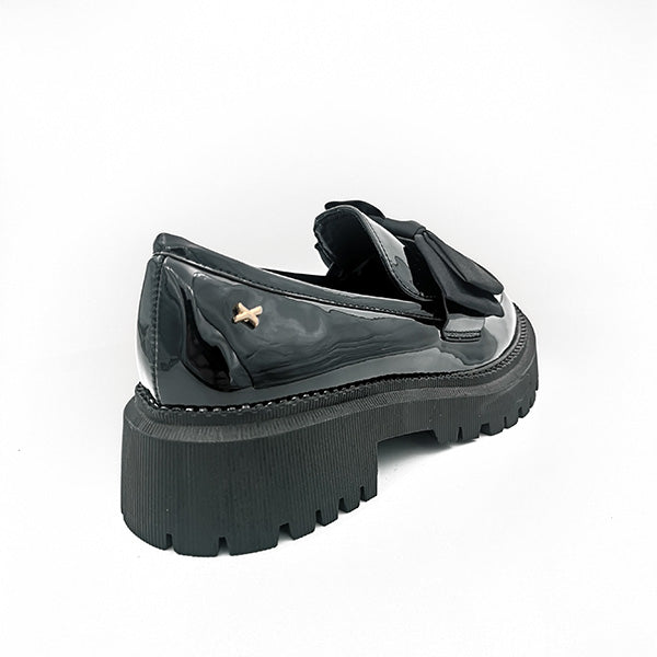 Patent Loafer with Large Bow - 1147