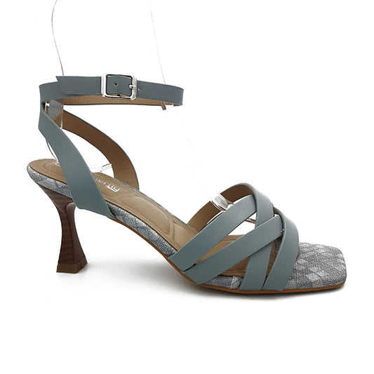 Open Toe Sandal On Medium Heel - 1153