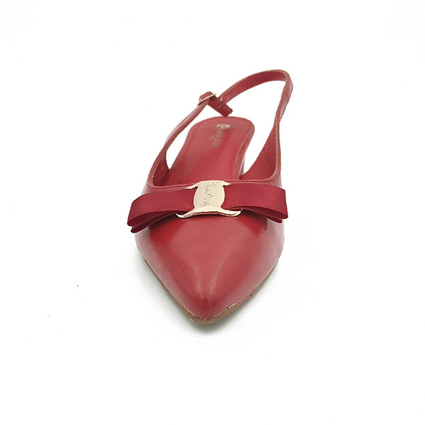 Low Heel Sling Back Pointy Court - 1158