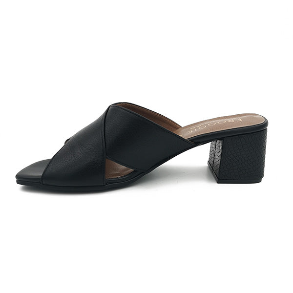 Medium Heel Leather Sandal - 1162