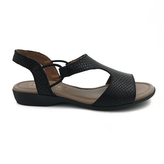 Leather Low Heel open Toe Sandal - 1185