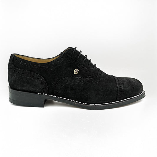 Genuine Suede Leather Lace Up Shoe - 1191