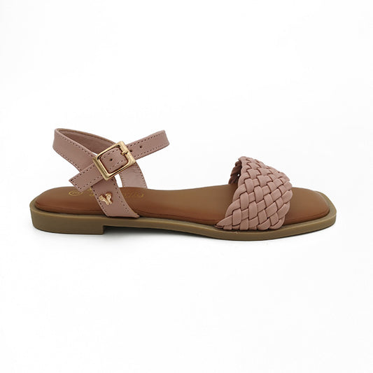 Flat Sandal With Ankle Strap - 1193