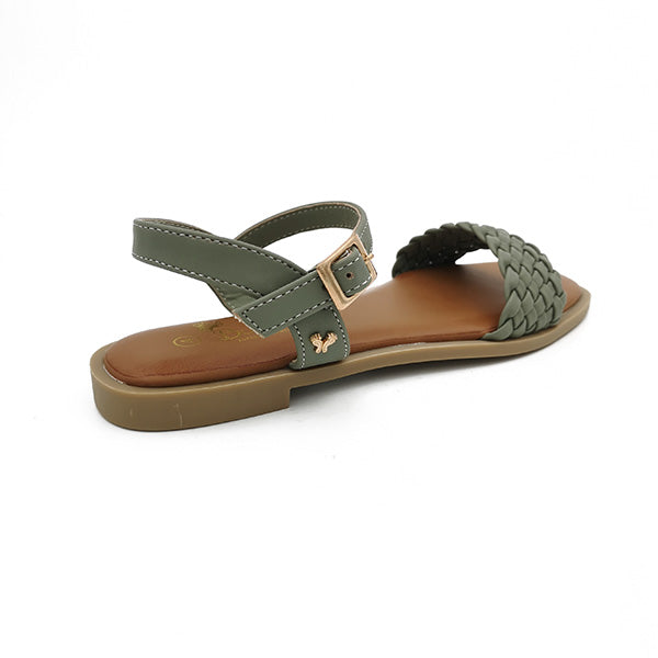 Flat Sandal With Ankle Strap - 1193