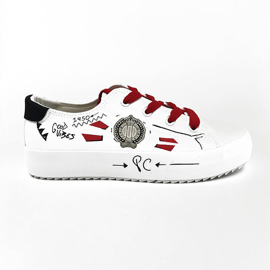 Lace Up Fashion Sneaker - 1198