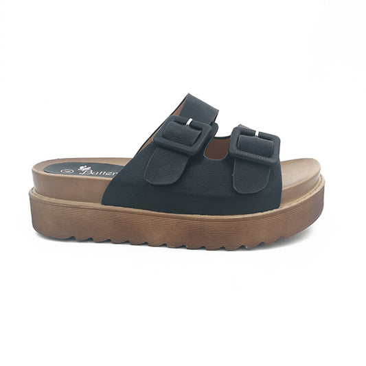 Double Vamp Strap Sandal - 1209