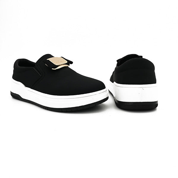 Slip On Sneaker With Bow Detail - 1219