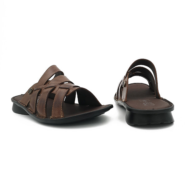 Mens Leather Slip On sandal - 1235