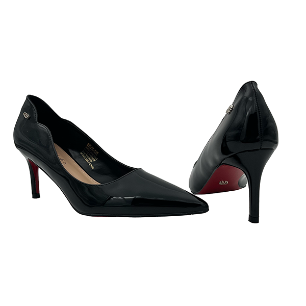 Pointy Patent Medium Heel Court - 1254