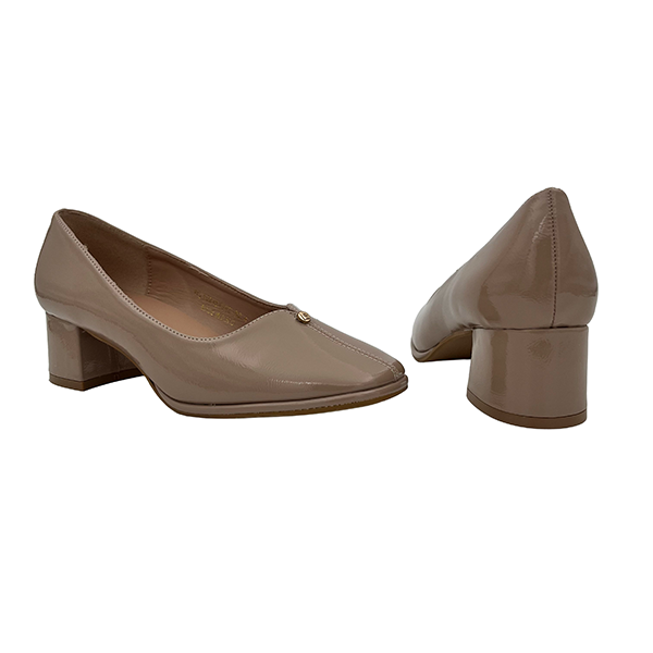 Low Heel Square Toe Court - 1284