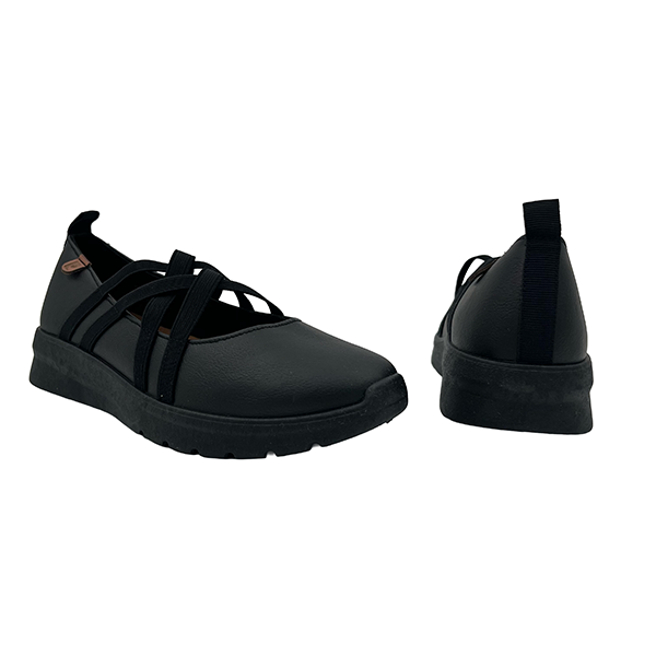 Comfort Low Wedge Elastic Straps - 1307