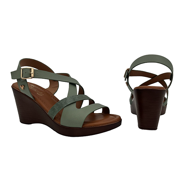 Medium High Strappy Wedge Sandal - 1397