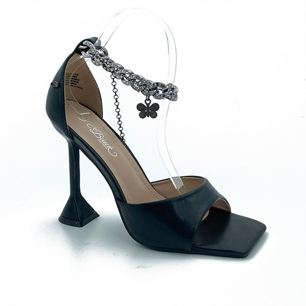 High Heel Square Toe With Ankle Chain - 0579
