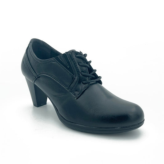 Lace Up Medium Heel Court - 0583