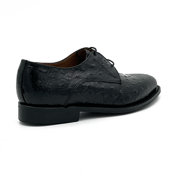 Leather Ostrich Print Formal Shoe - 0119