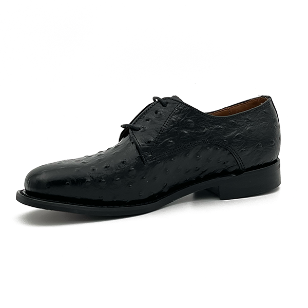 Leather Ostrich Print Formal Shoe - 0119