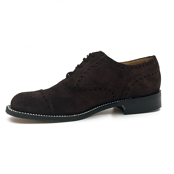 Suede Leather Brogue Welted Shoe - 0200