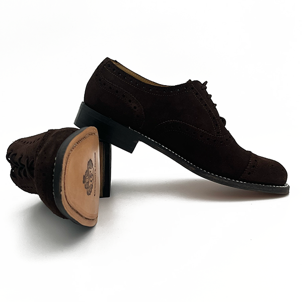 Suede Leather Brogue Welted Shoe - 0200