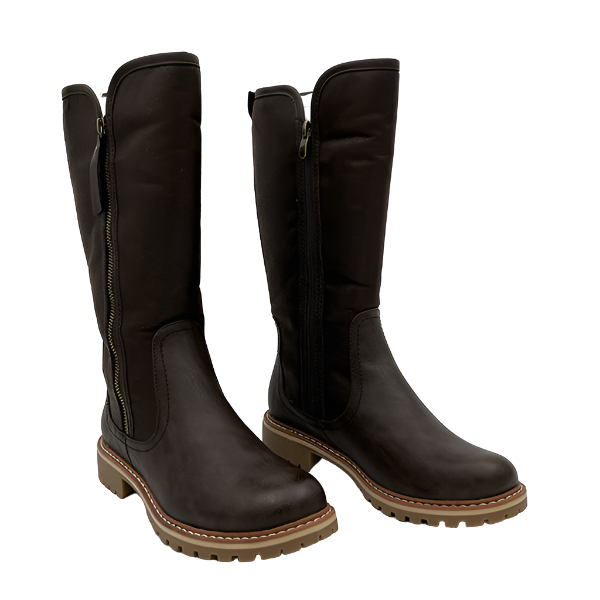 Long Boot With Full Zip - 0394