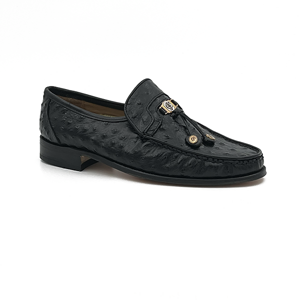 Leather Slipon Ostrich Print - 0585