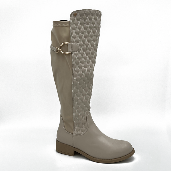 Quilted Front Long Boot - 0677