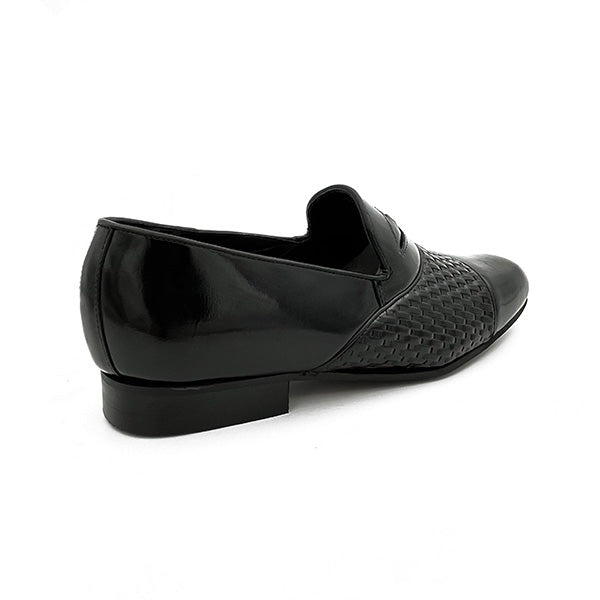 Leather Slip On Weave Combo - 0698