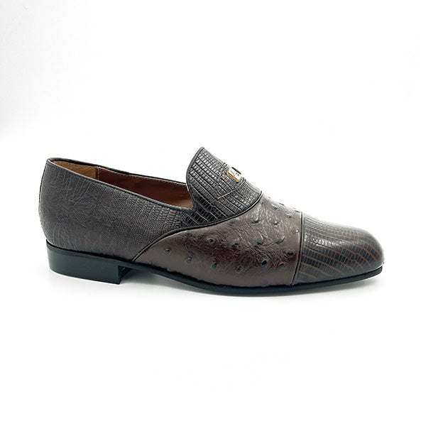 Leather Slip On Weave Combo - 0698