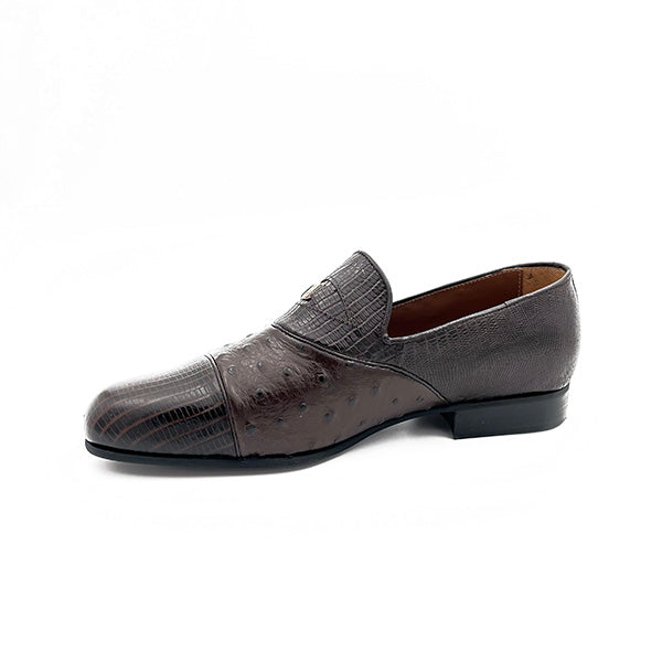 Leather Slip On Weave Combo - 0698