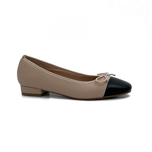 Toe Cap Pump With A Bow - 0728