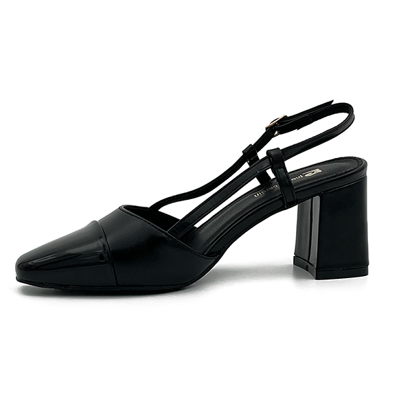 Low Square Heel Court - 0772