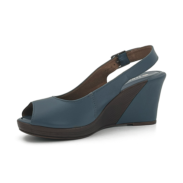 Sling Back Comfort Wedge With A Peep Toe - 0777