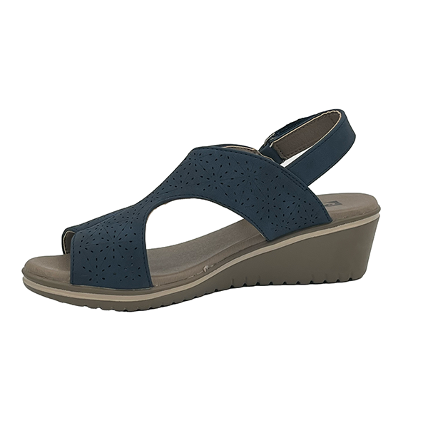 Medium Wedge Sandal With Velcro Back Strap - 0784 – Joleys Shoes