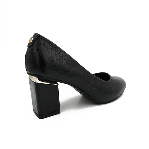 Medium Heel Crushed Design Court - 0832