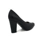 Leather Medium Heel Court - 1258