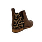 Two Toned (Animal Print) Ankle Boot - 0861