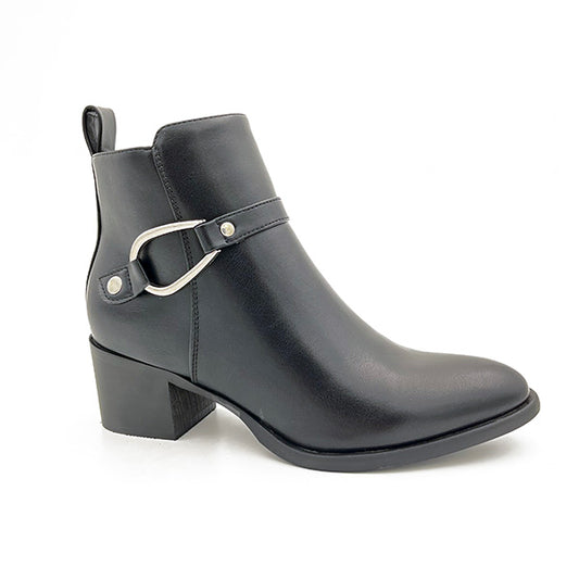 Ankle Boot On Stack Heel - 0867