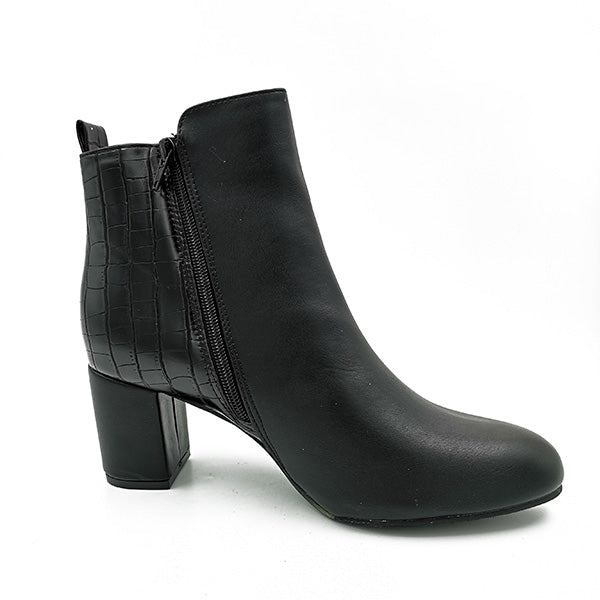 Medium Heel Ankle Boot - 0869