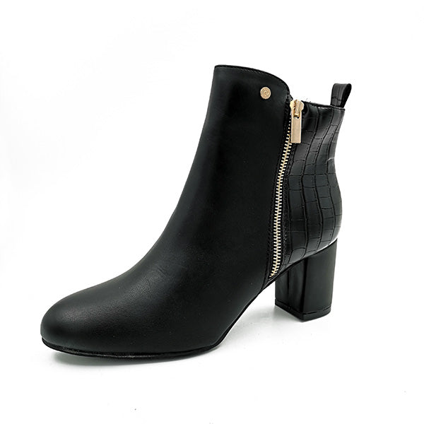 Medium Heel Ankle Boot - 0869