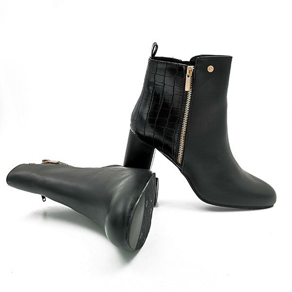 Medium Heel Ankle Boot - 0869