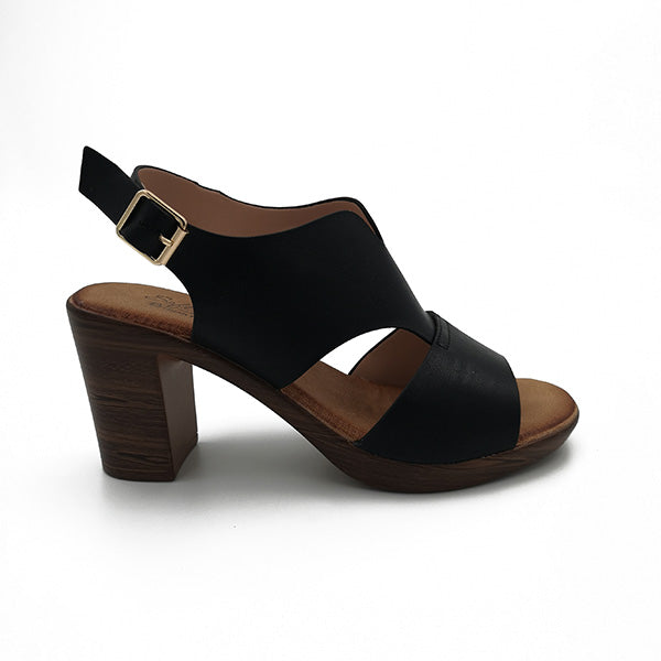 Medium Heel Open Toe Sandal - 0893