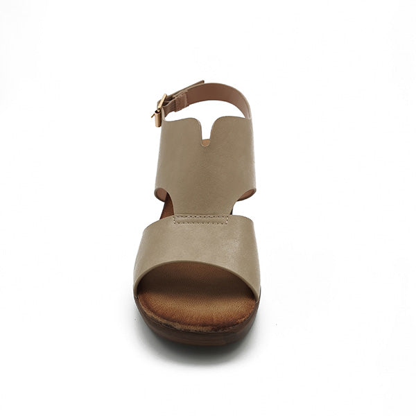 Medium Heel Open Toe Sandal - 0893