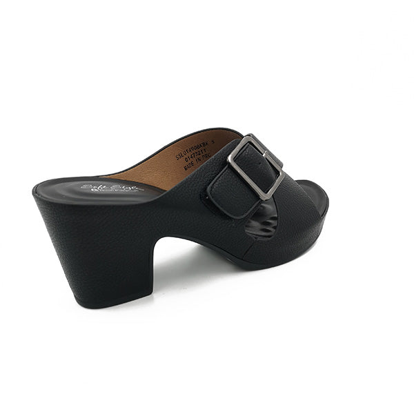 Medium Heel Open Toe Clog - 0924