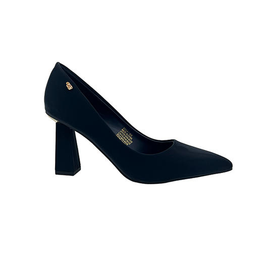 Square Medium Heel Pointy Court - 1008