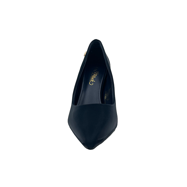 Square Medium Heel Pointy Court - 1008