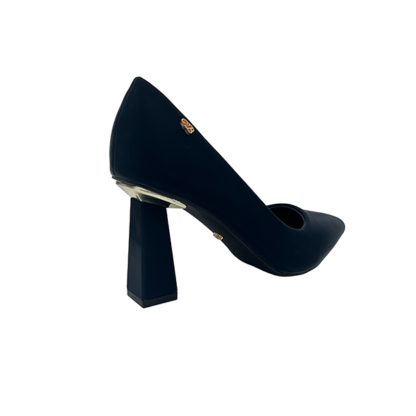 Square Medium Heel Pointy Court - 1008