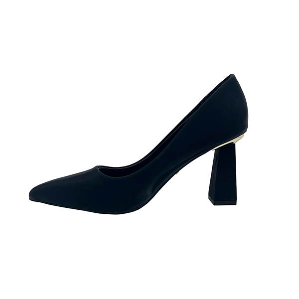Square Medium Heel Pointy Court - 1008