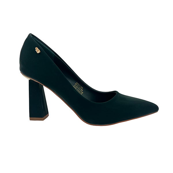 Square Medium Heel Pointy Court - 1008